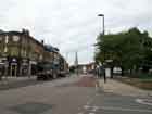 Brockley Road, con in fondo, la punta del campanile della Chiesa